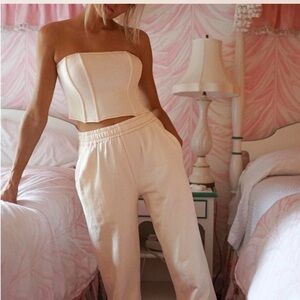 Yellow The Label Corset Top